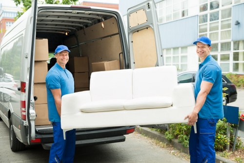 Delivery and placement of a piano in a local Fulham home