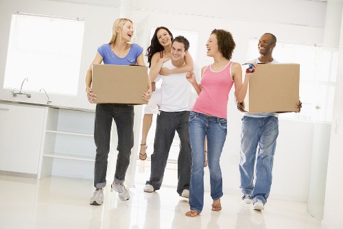 Removal team planning a house move in Fulham streets