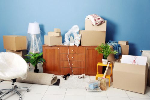 Local removals van for student moves in Fulham