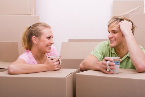 Professional moving van transporting belongings in Fulham