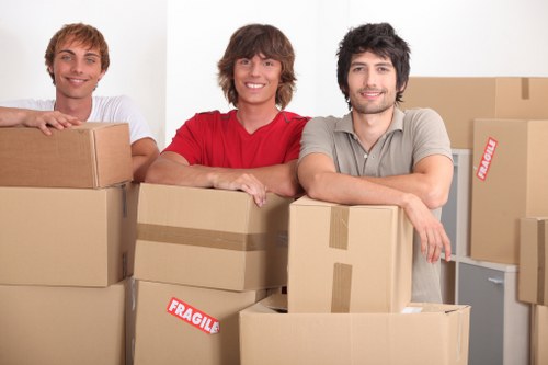 Moving van ready for a fast local relocation in Fulham