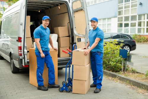 Professional movers handling a flat move in Fulham