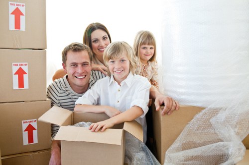 Loading furniture for a house or office removal in Fulham